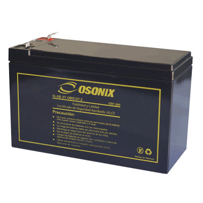 OBS127.2 Bateria recargable sellada de plomo acido Osonix VRLA 12V 7.2Ah
